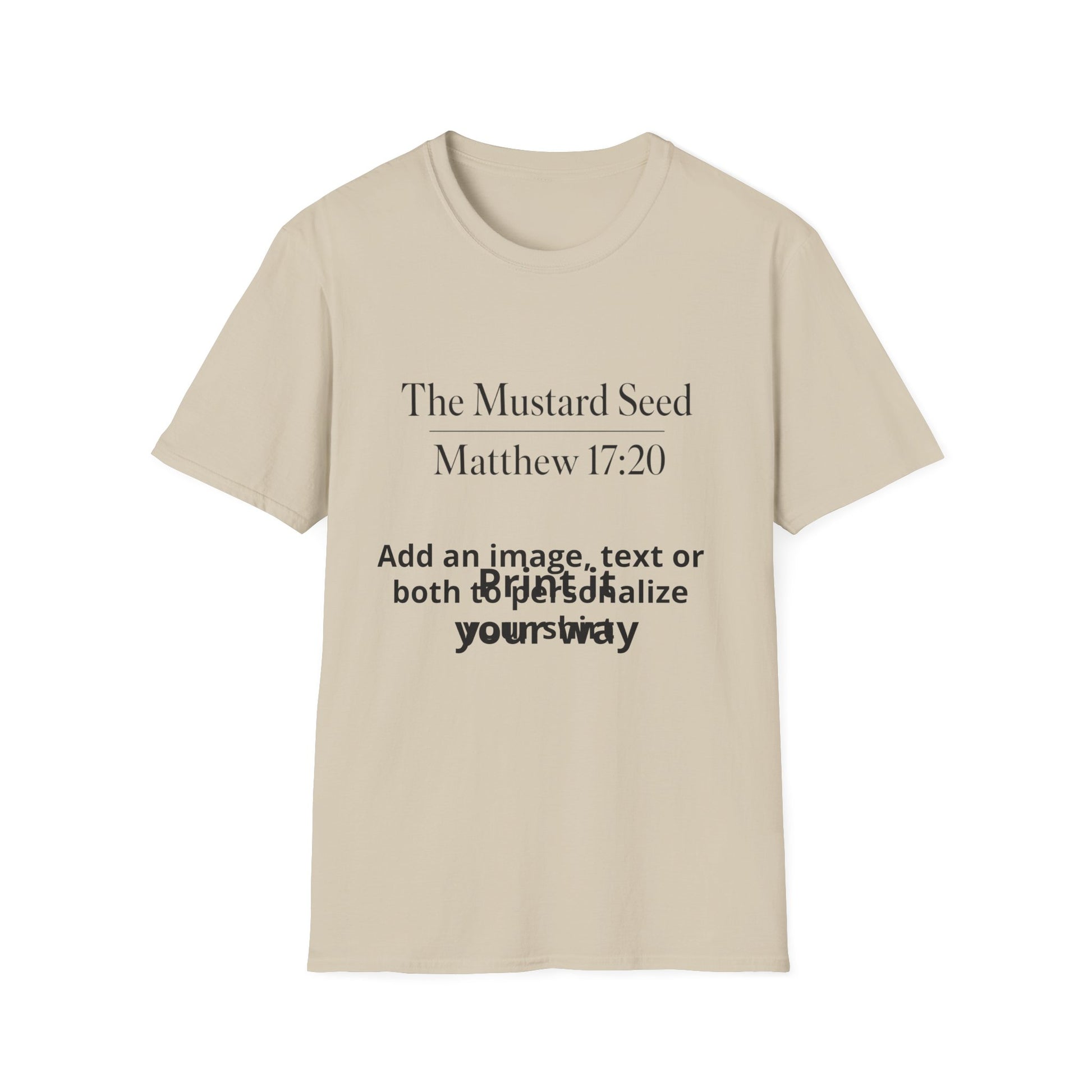 Personalizable cotton t-shirt, unisex tee