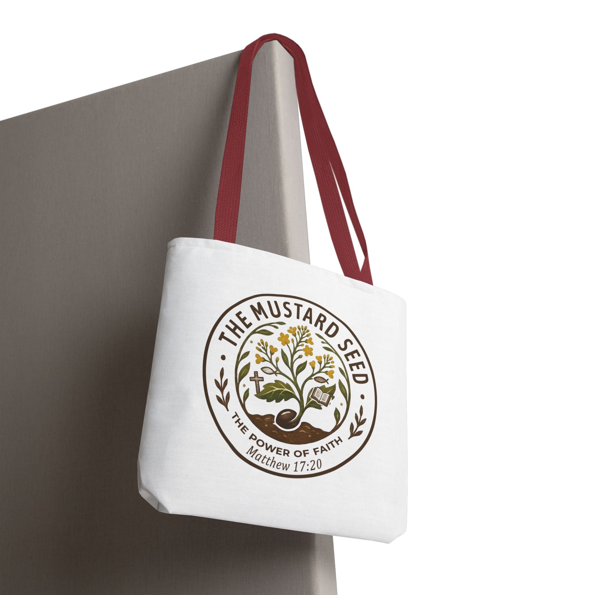 Tote Bag — "The Mustard Seed" Faith Tote Bag (Matthew 17:20)