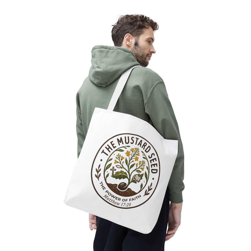 Tote Bag — "The Mustard Seed" Faith Tote Bag (Matthew 17:20)