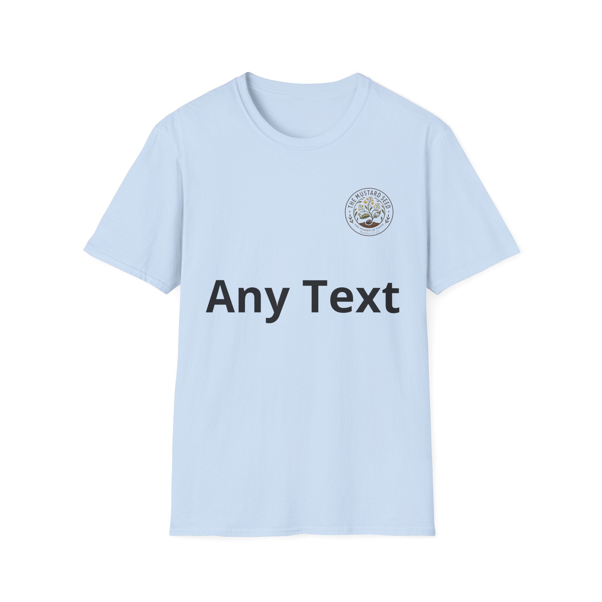T-Shirt — Mustard Seed Faith Floral Logo Tee