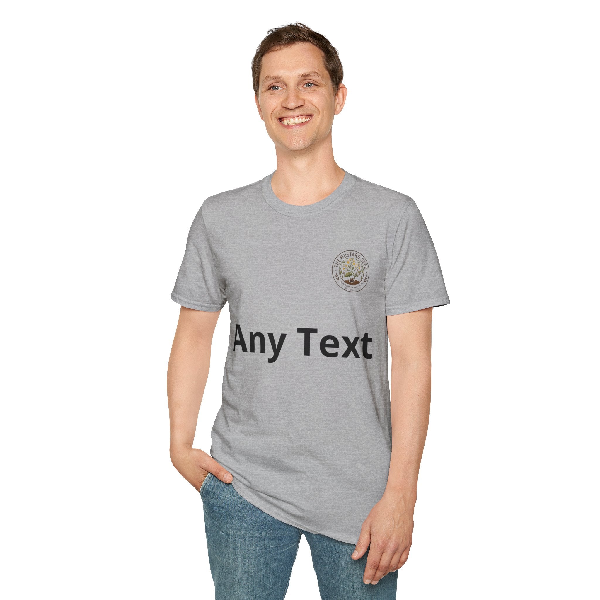 T-Shirt — Mustard Seed Faith Floral Logo Tee