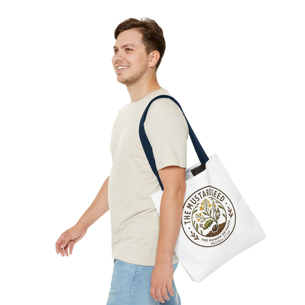Tote Bag — "The Mustard Seed" Faith Tote Bag (Matthew 17:20)