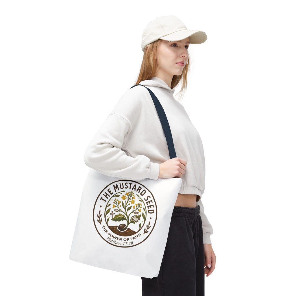 Tote Bag — "The Mustard Seed" Faith Tote Bag (Matthew 17:20)