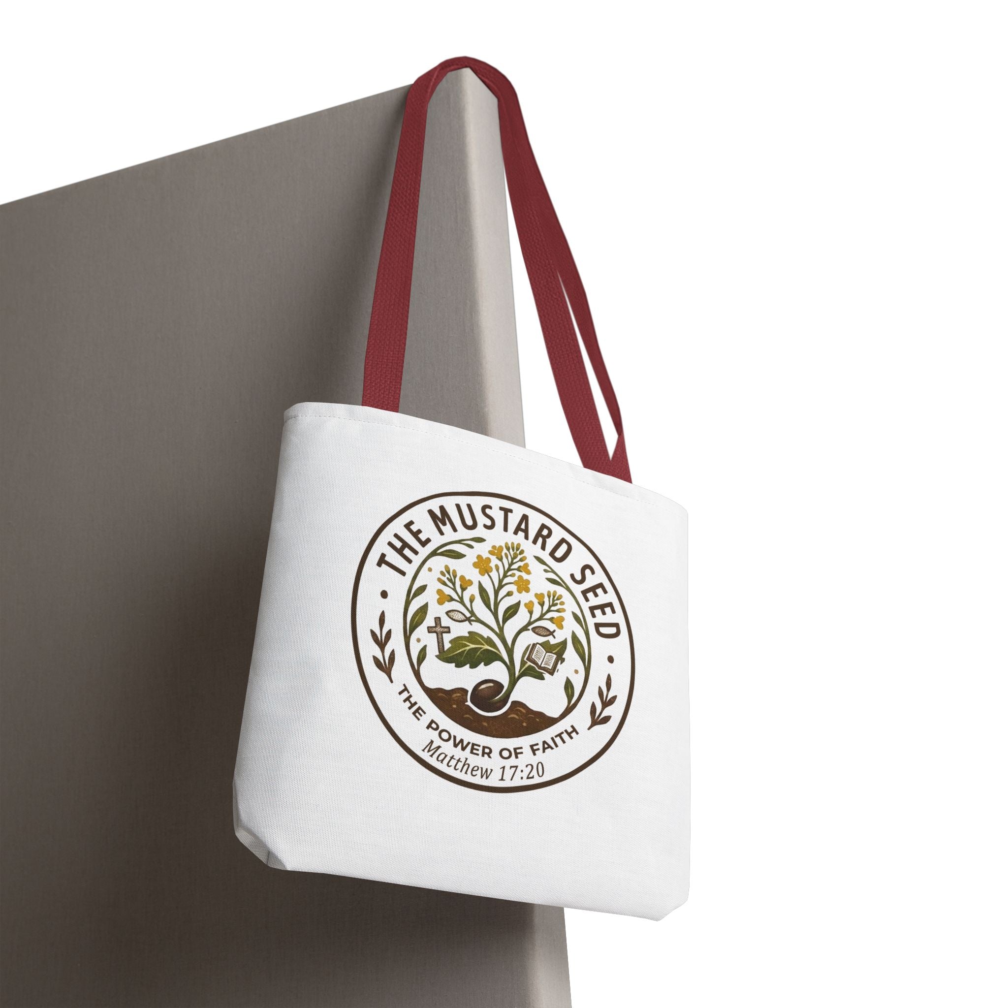 Tote Bag — "The Mustard Seed" Faith Tote Bag (Matthew 17:20)