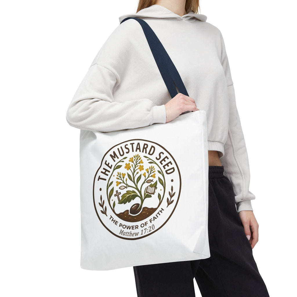 Tote Bag — "The Mustard Seed" Faith Tote Bag (Matthew 17:20)