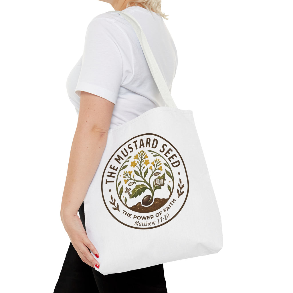 Tote Bag — "The Mustard Seed" Faith Tote Bag (Matthew 17:20)