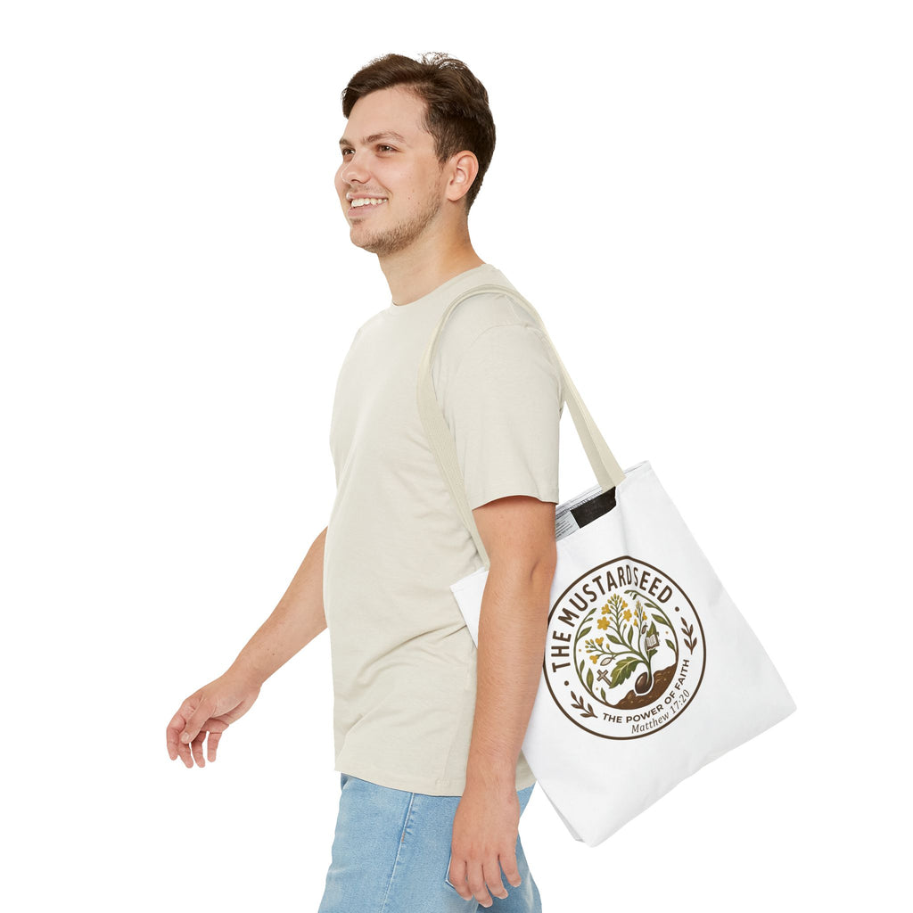 Tote Bag — "The Mustard Seed" Faith Tote Bag (Matthew 17:20)