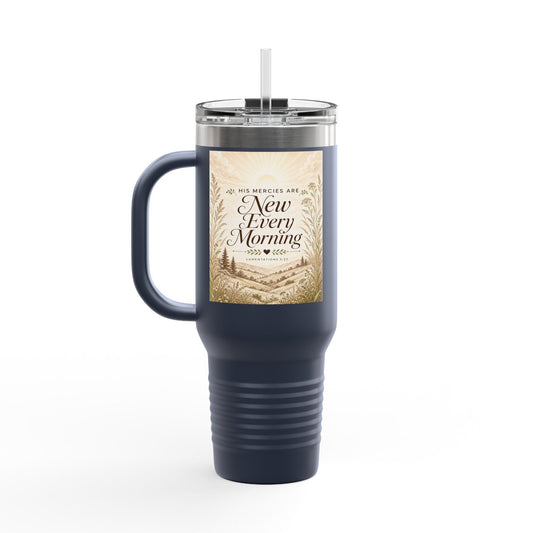 Copy of 40oz Insulated Travel Tumbler with Handle — "New Every Morning" Inspirational Design - The Mustard SeedCopy of 40oz Insulated Travel Tumbler with Handle — "New Every Morning" Inspirational DesignPrintifyThe Mustard Seed22524052904995193988Copy of 40oz Insulated Travel Tumbler with Handle — "New Every Morning" Inspirational DesignMug