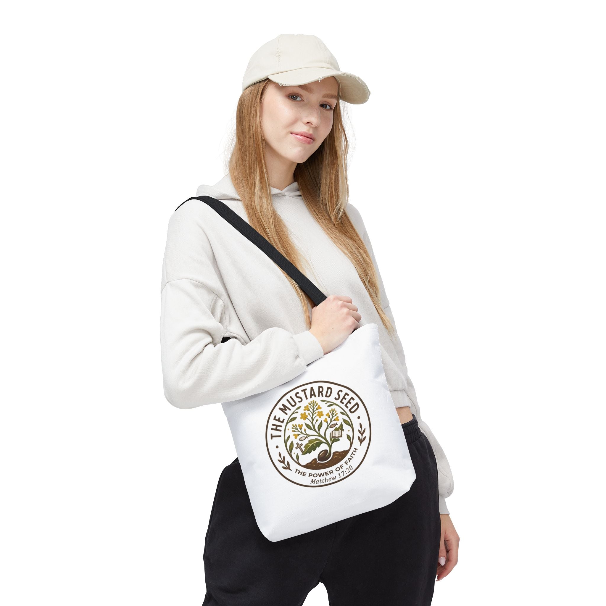 Tote Bag — "The Mustard Seed" Faith Tote Bag (Matthew 17:20)