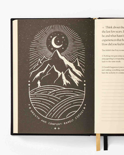 Mindfulness journal with writing prompts