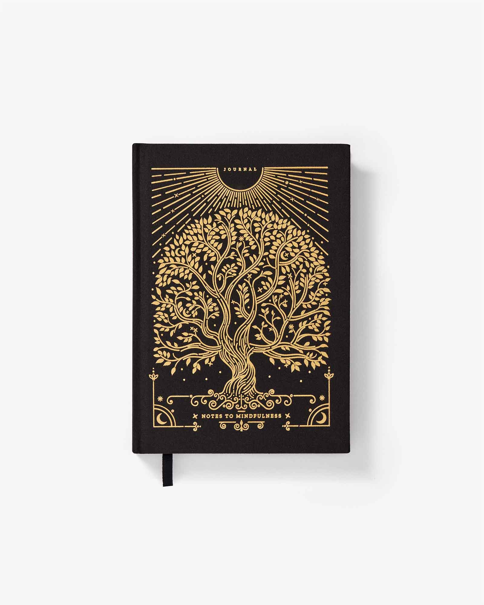 Stone black mindfulness journal for reflection