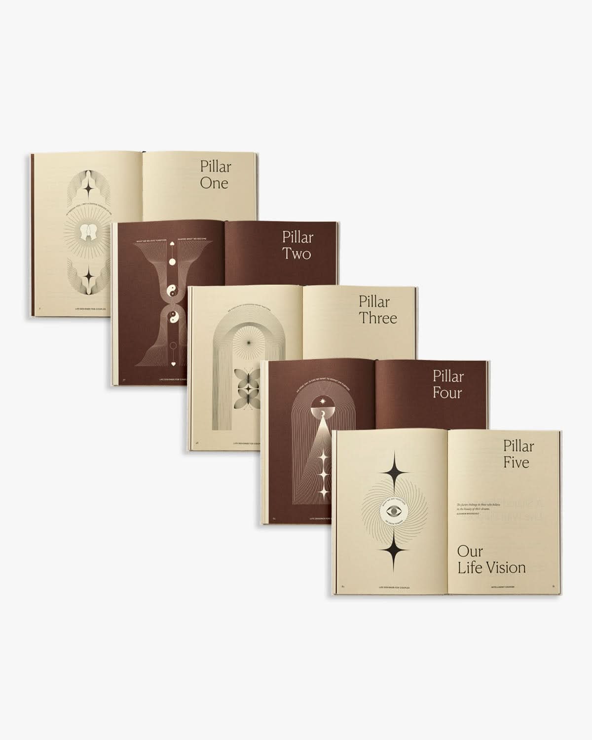 Life Designer Journal open to guided pages