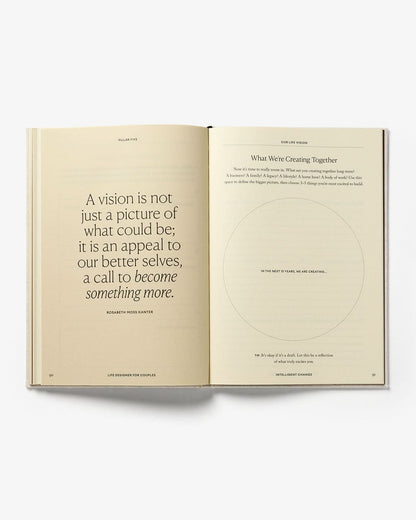 Life Designer Journal for Couples, styling view