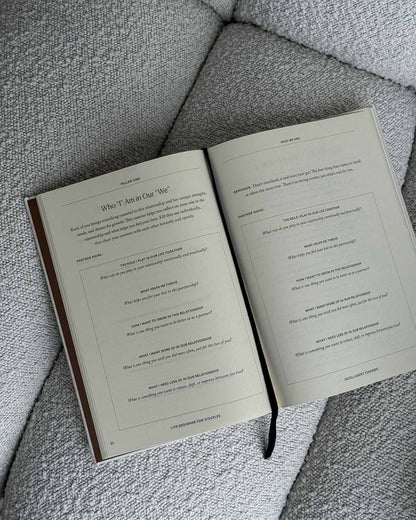 Couples goal journal, interior detail