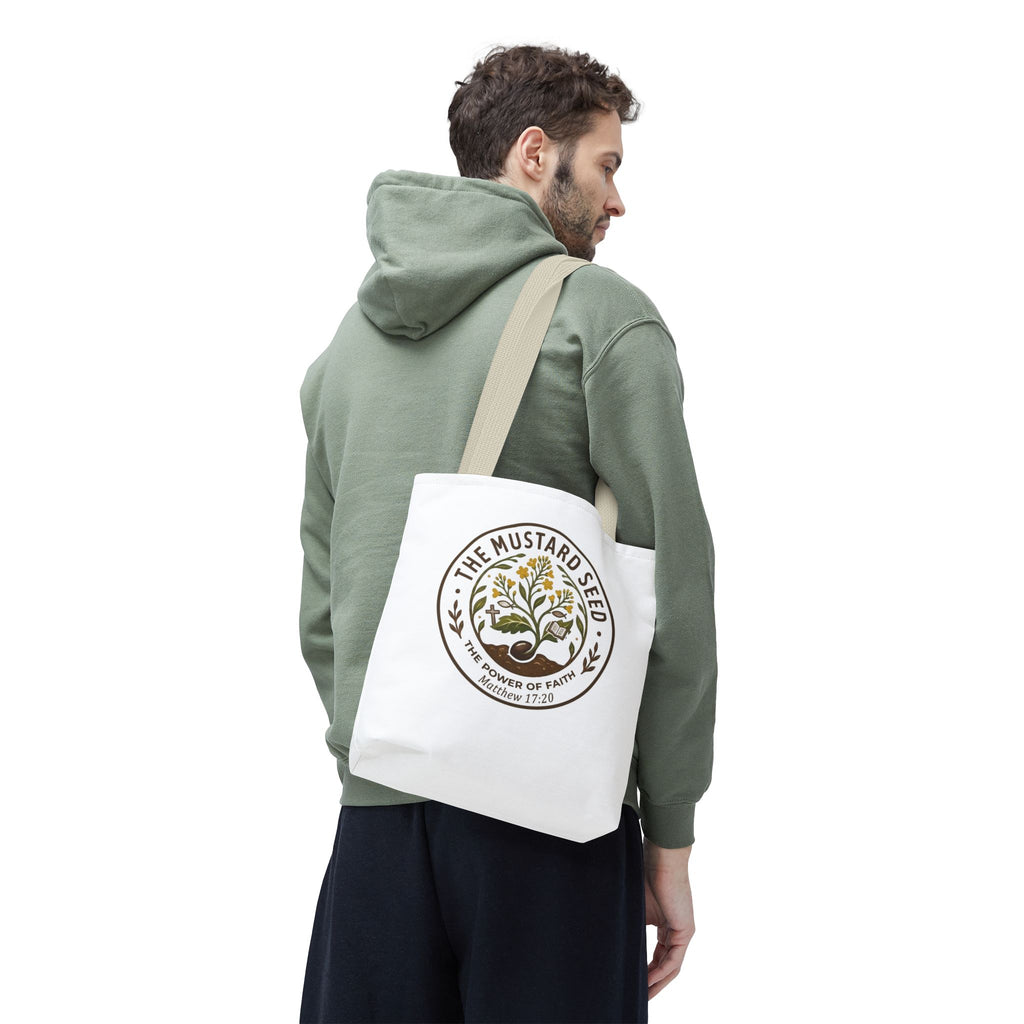Tote Bag — "The Mustard Seed" Faith Tote Bag (Matthew 17:20)