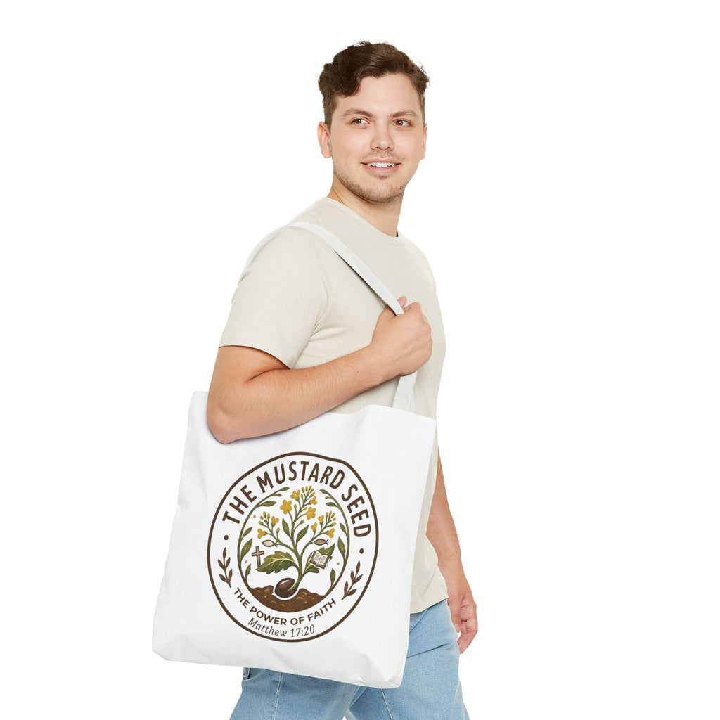 Tote Bag — "The Mustard Seed" Faith Tote Bag (Matthew 17:20)