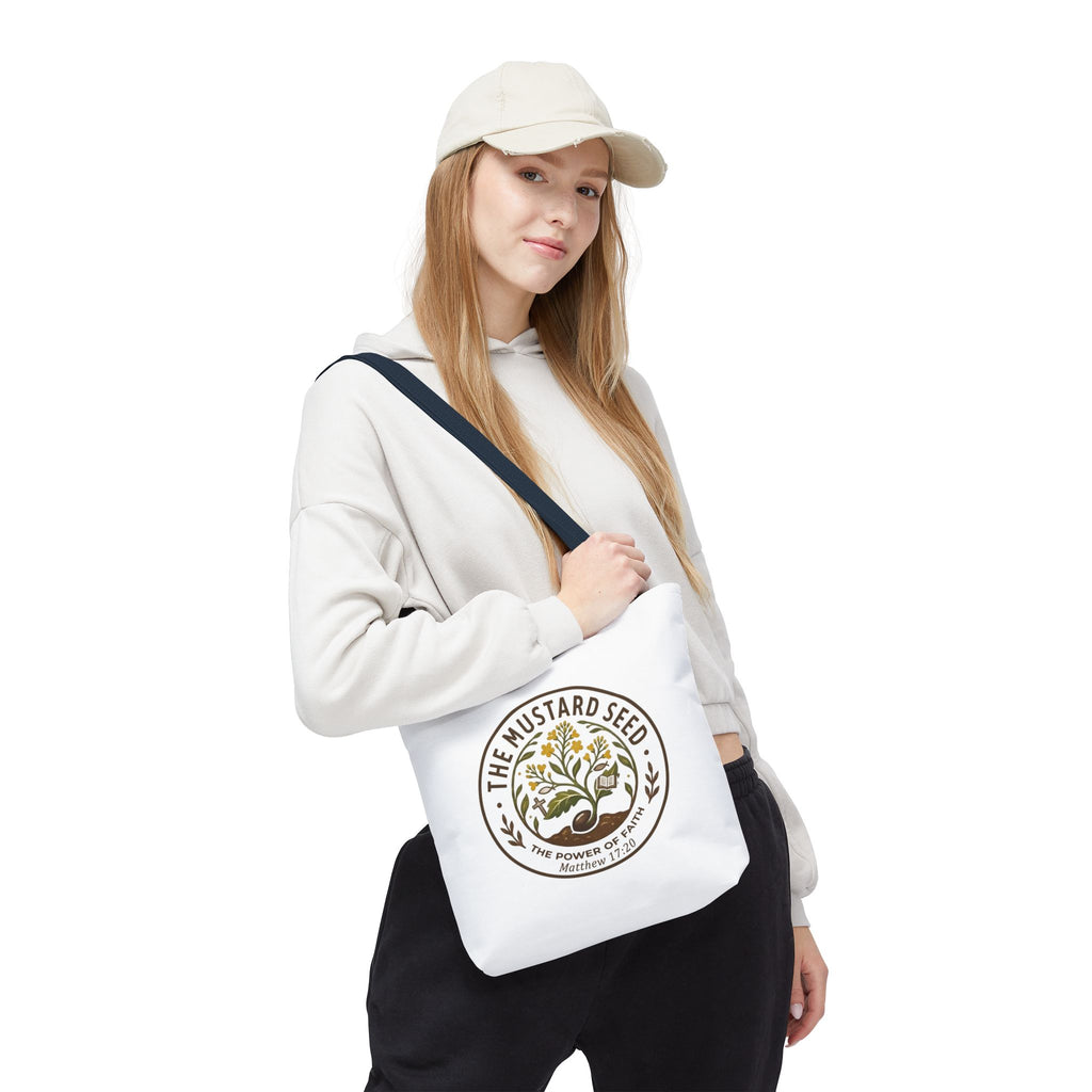 Tote Bag — "The Mustard Seed" Faith Tote Bag (Matthew 17:20)
