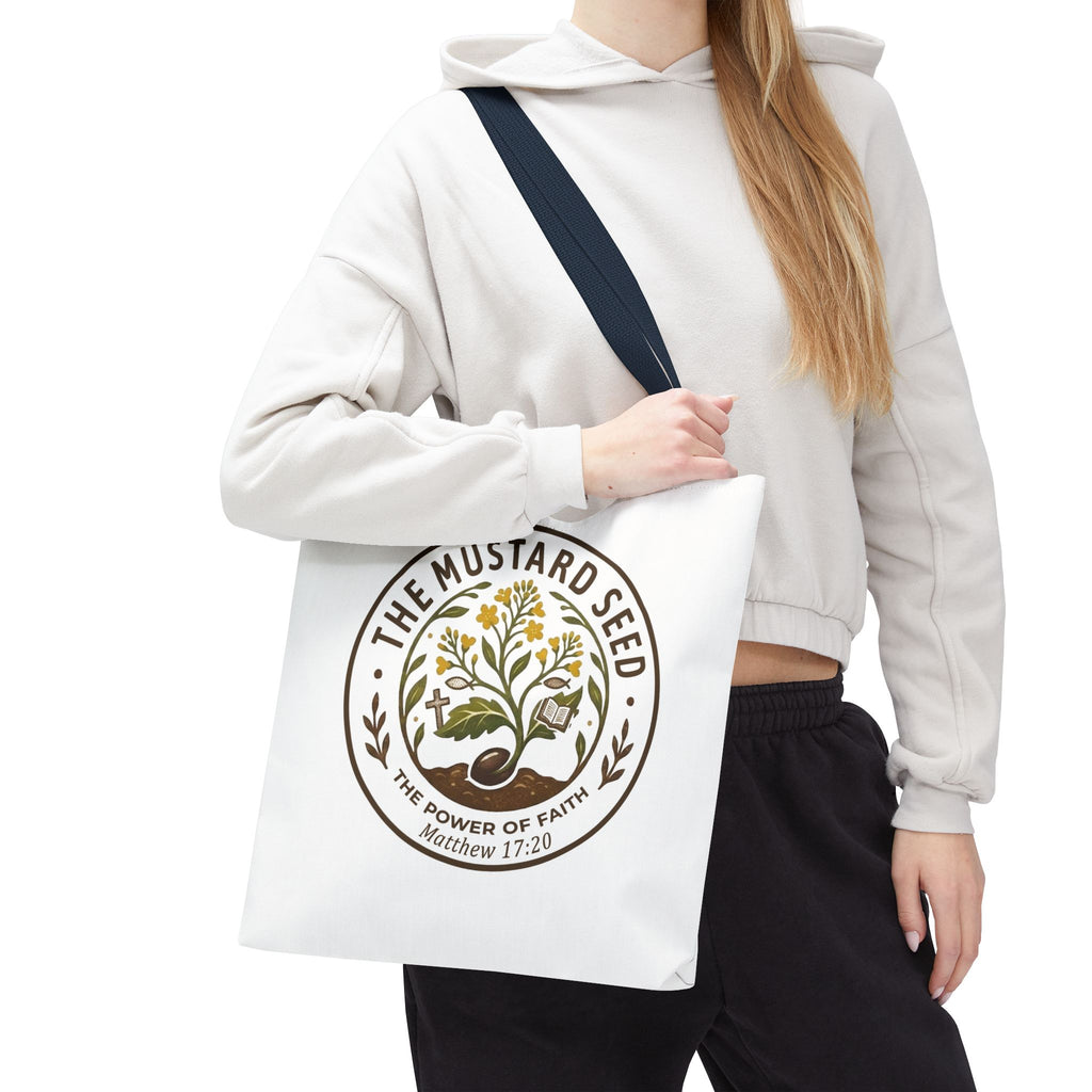 Tote Bag — "The Mustard Seed" Faith Tote Bag (Matthew 17:20)