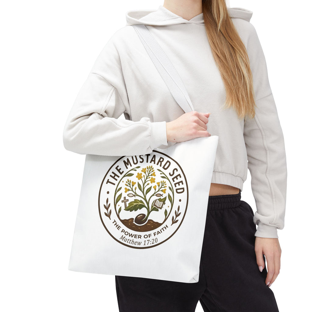 Tote Bag — "The Mustard Seed" Faith Tote Bag (Matthew 17:20)