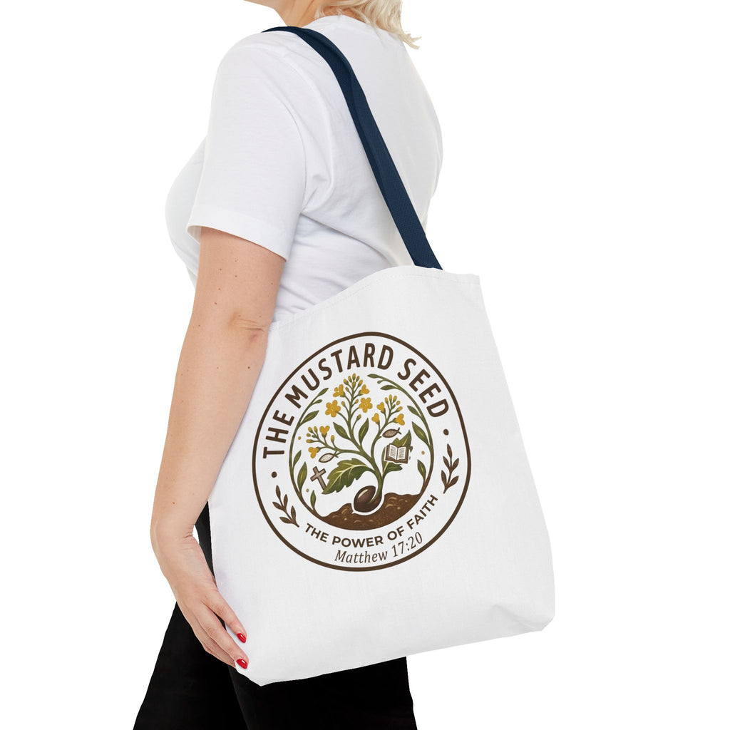 Tote Bag — "The Mustard Seed" Faith Tote Bag (Matthew 17:20)