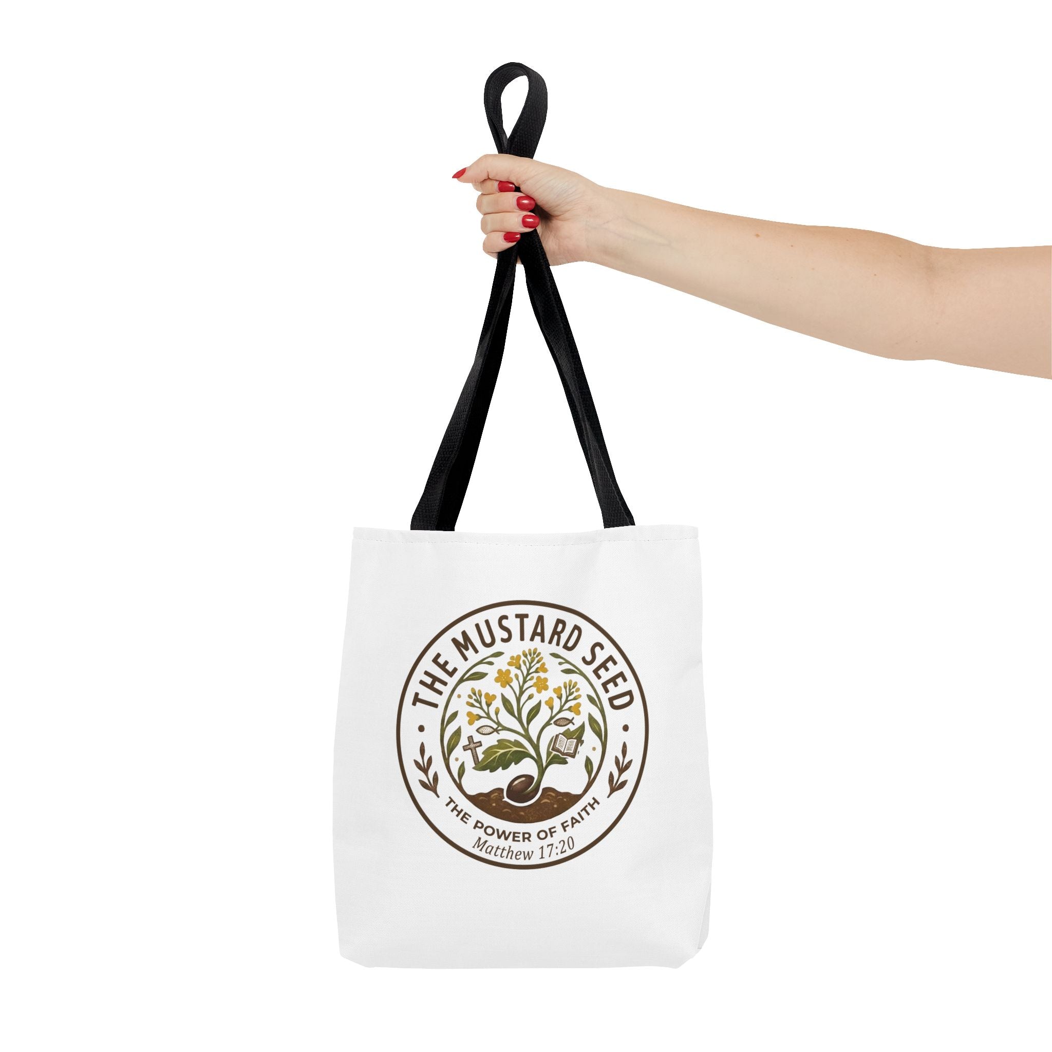 Tote Bag — "The Mustard Seed" Faith Tote Bag (Matthew 17:20)