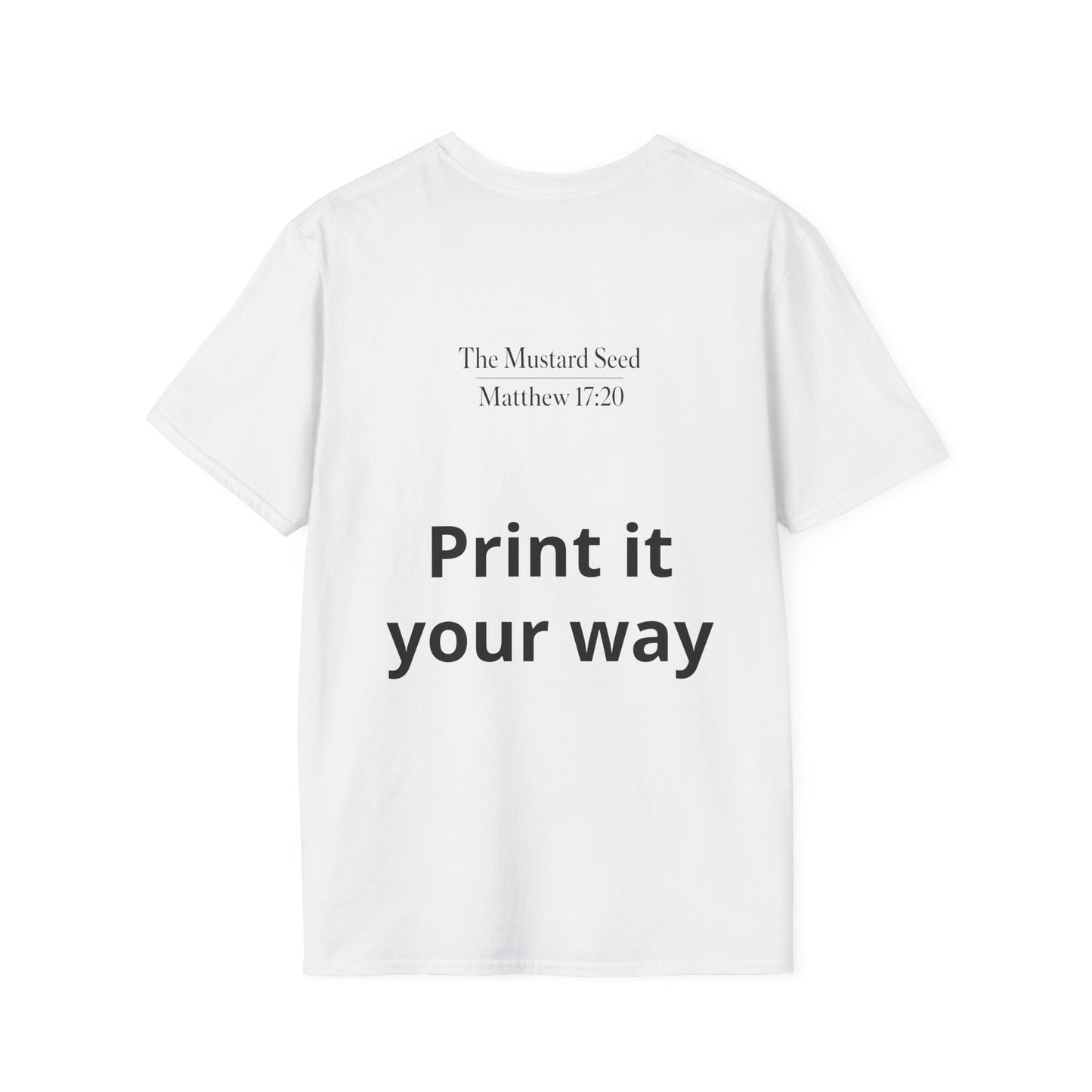 Personalized tee, create your own design