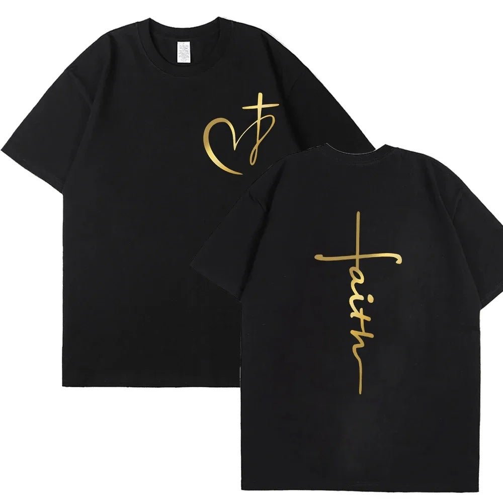 Women's Heart & Cross Graphic Tee — Faith-Inspired Cotton T-Shirt - The Mustard SeedWomen's Heart & Cross Graphic Tee — Faith-Inspired Cotton T-ShirtTeem DropThe Mustard SeedSU00349975-Black-XXXLWomen's Heart & Cross Graphic Tee — Faith-Inspired Cotton T-ShirtClothing