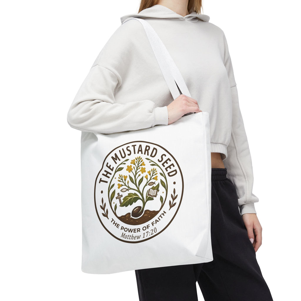 Tote Bag — "The Mustard Seed" Faith Tote Bag (Matthew 17:20)