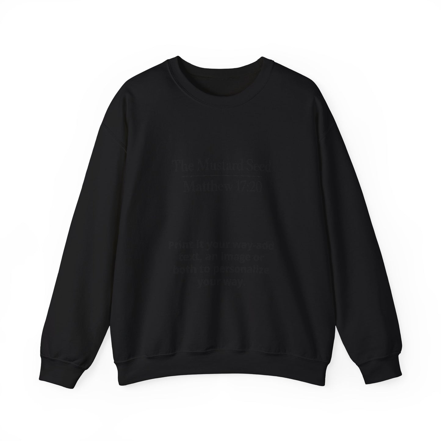 Custom crewneck sweatshirt for adding your own text or image