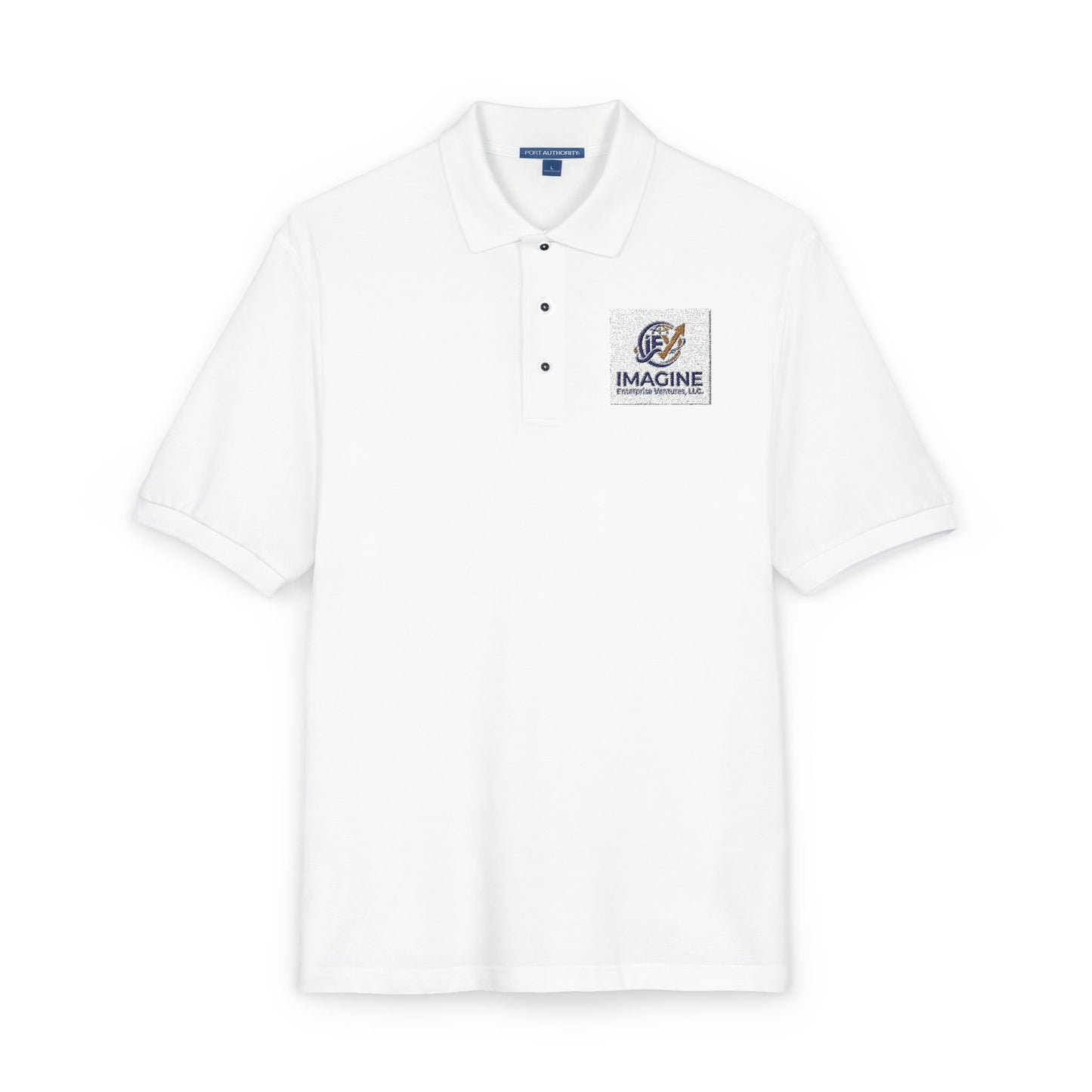 Embroidered Nautical Compass Polo — Classic Maritime Logo Shirt