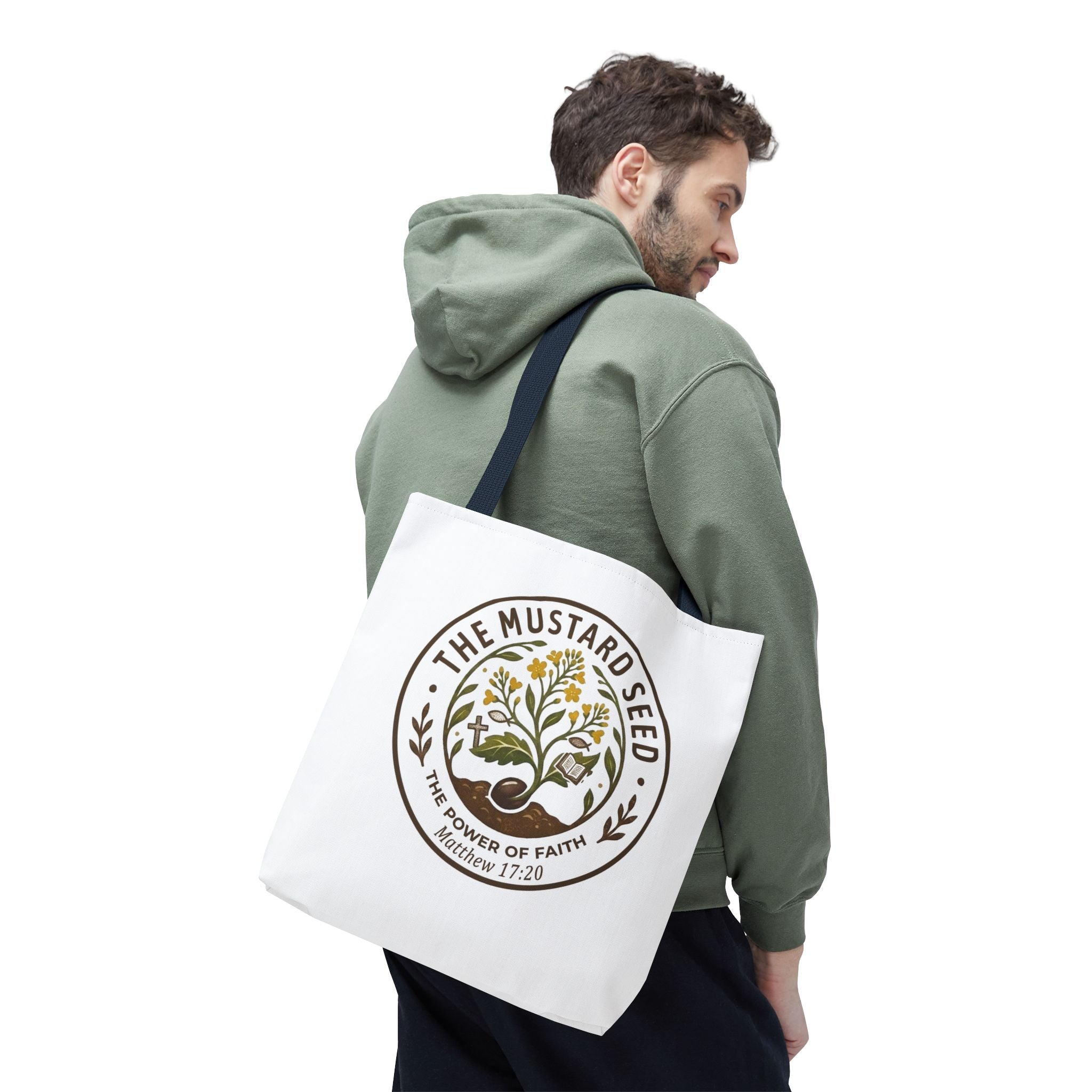 Tote Bag — "The Mustard Seed" Faith Tote Bag (Matthew 17:20)