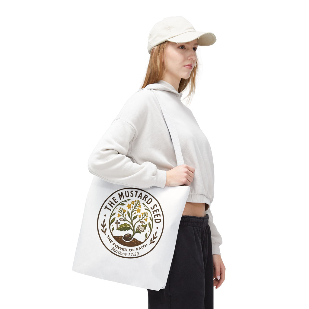 Tote Bag — "The Mustard Seed" Faith Tote Bag (Matthew 17:20)