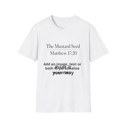 Customizable t-shirt, DTF printed design
