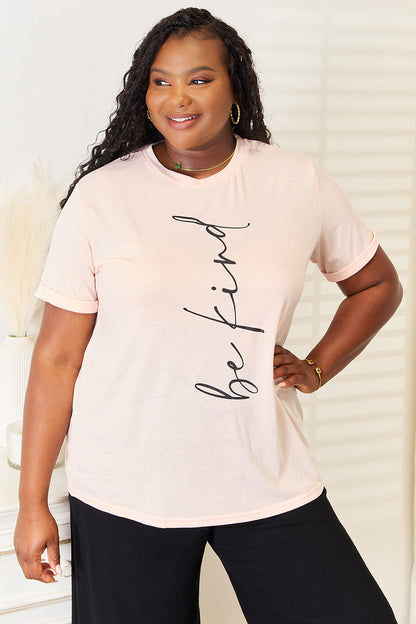 BE KIND faith-inspired graphic tee for women