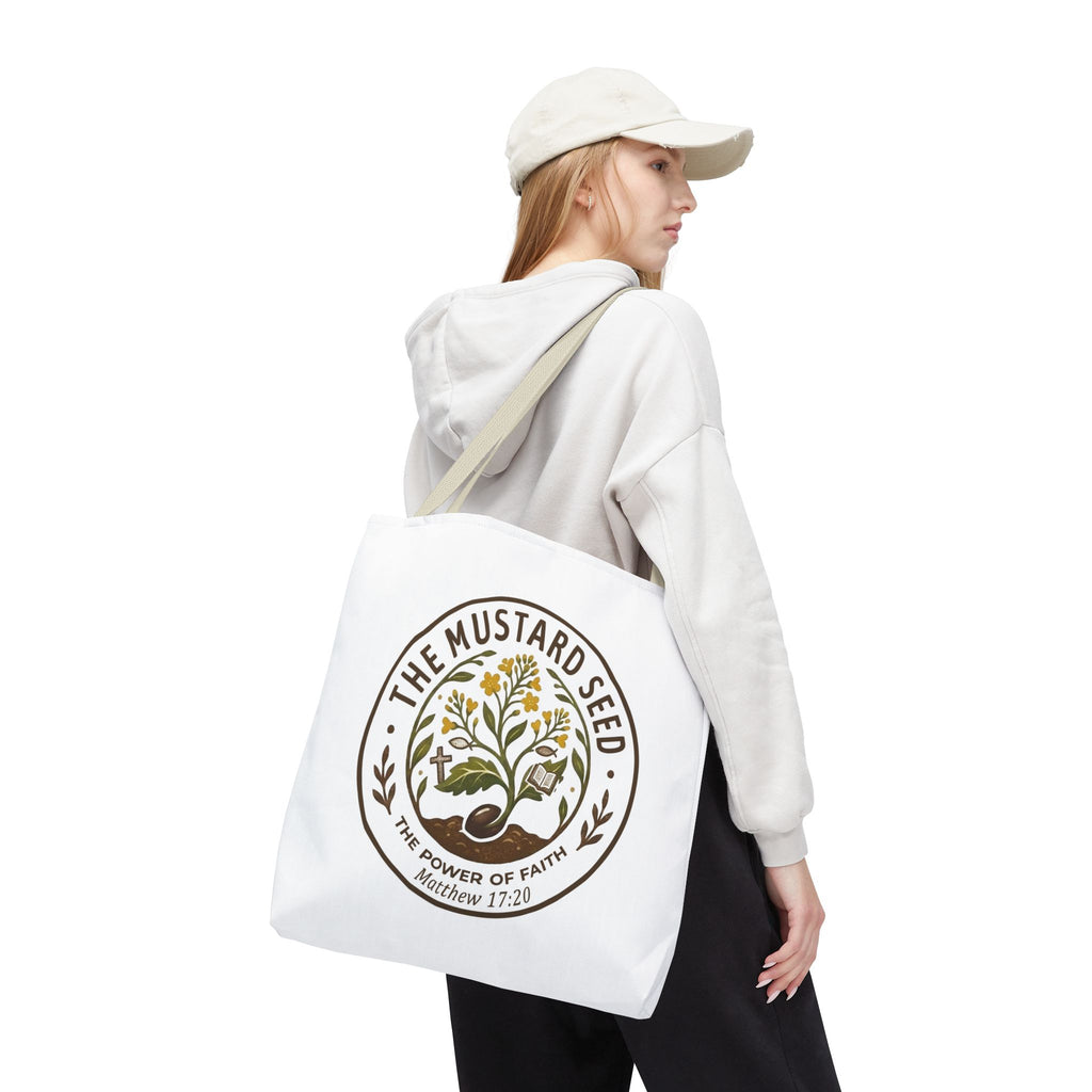 Tote Bag — "The Mustard Seed" Faith Tote Bag (Matthew 17:20)