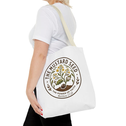 Tote Bag — "The Mustard Seed" Faith Tote Bag (Matthew 17:20)