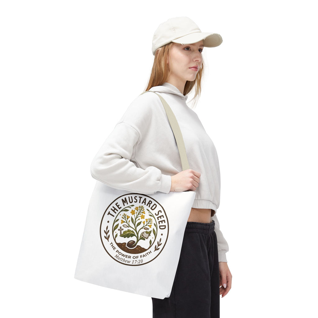 Tote Bag — "The Mustard Seed" Faith Tote Bag (Matthew 17:20)