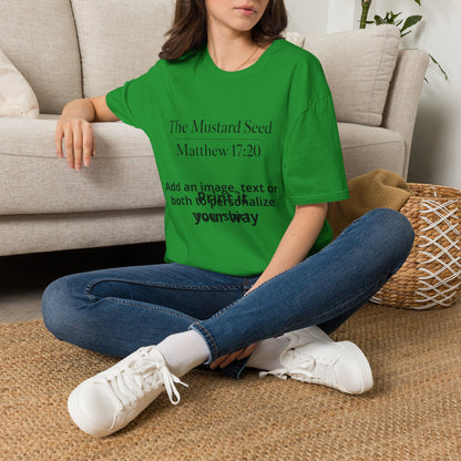 Personalized t-shirt, The Mustard Seed custom apparel