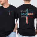 Faith & Freedom Cross Graphic Tee — Red, White & Blue Patriotic T-Shirt - The Mustard SeedFaith & Freedom Cross Graphic Tee — Red, White & Blue Patriotic T-ShirtTeem DropThe Mustard SeedSU00349977-Black-SFaith & Freedom Cross Graphic Tee — Red, White & Blue Patriotic T-ShirtClothing