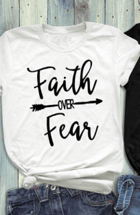 Faith Over Fear Cotton Couple T-Shirt for Men and Women - The Mustard SeedFaith Over Fear Cotton Couple T-Shirt for Men and WomenzendropThe Mustard Seed1775215493374918659Faith Over Fear Cotton Couple T-Shirt for Men and WomenClothing