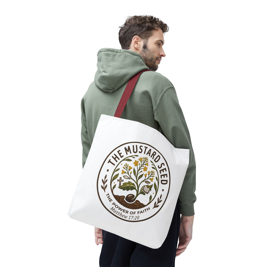 Tote Bag — "The Mustard Seed" Faith Tote Bag (Matthew 17:20)
