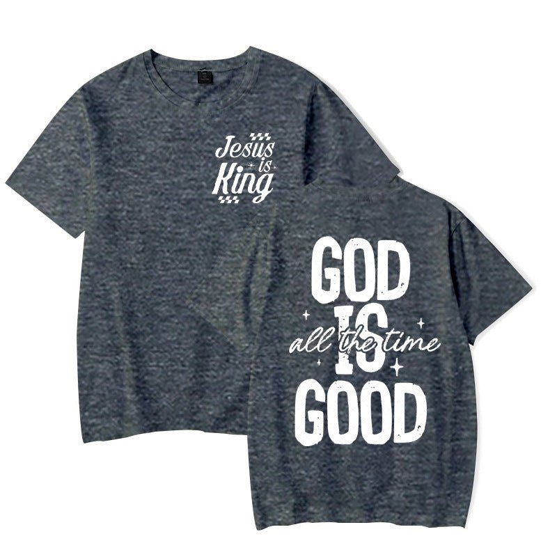 God is Good All the Time — Women's Faith Relaxed Cotton Top - The Mustard SeedGod is Good All the Time — Women's Faith Relaxed Cotton TopTeem DropThe Mustard SeedSU00350056-Dark gray-MGod is Good All the Time — Women's Faith Relaxed Cotton TopClothing