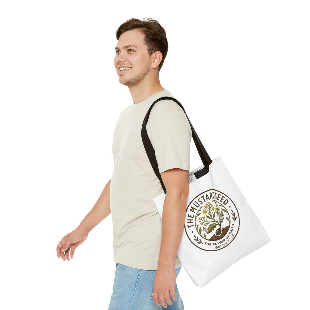 Tote Bag — "The Mustard Seed" Faith Tote Bag (Matthew 17:20)