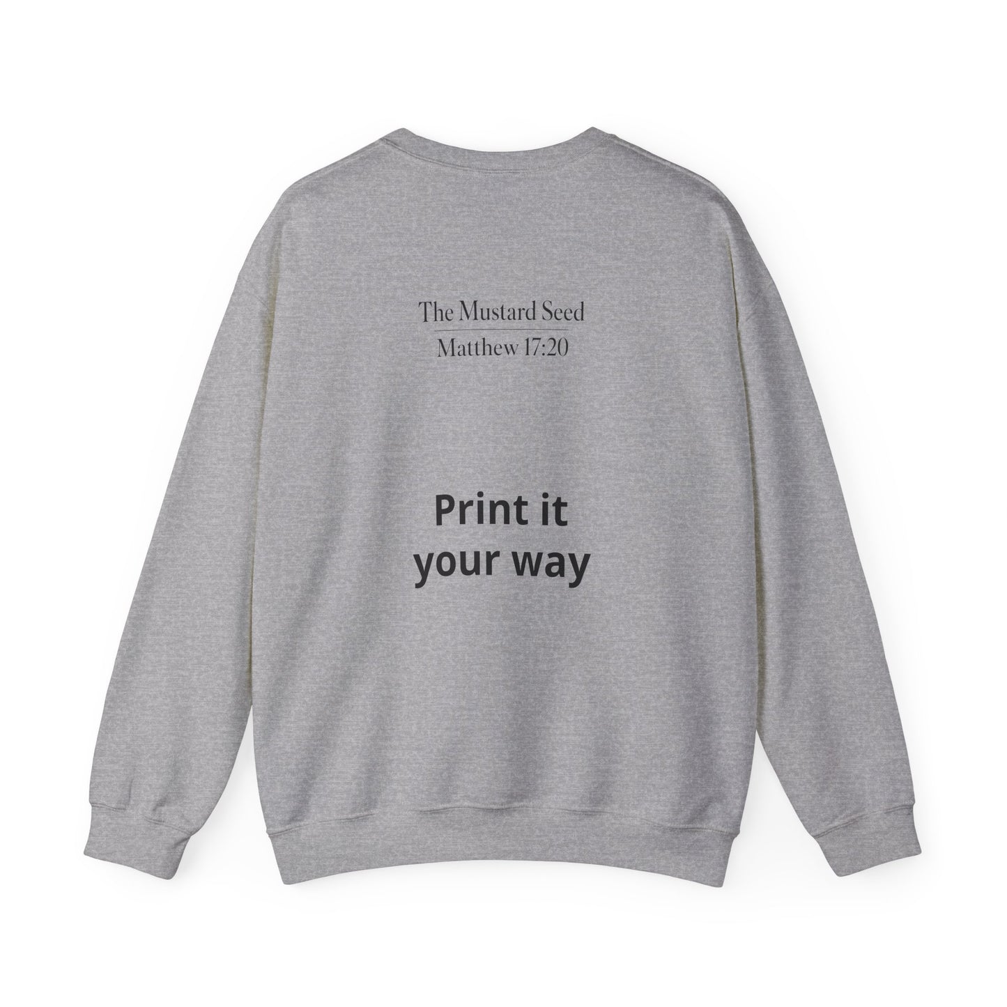 Personalizable crewneck sweatshirt, cozy unisex pullover