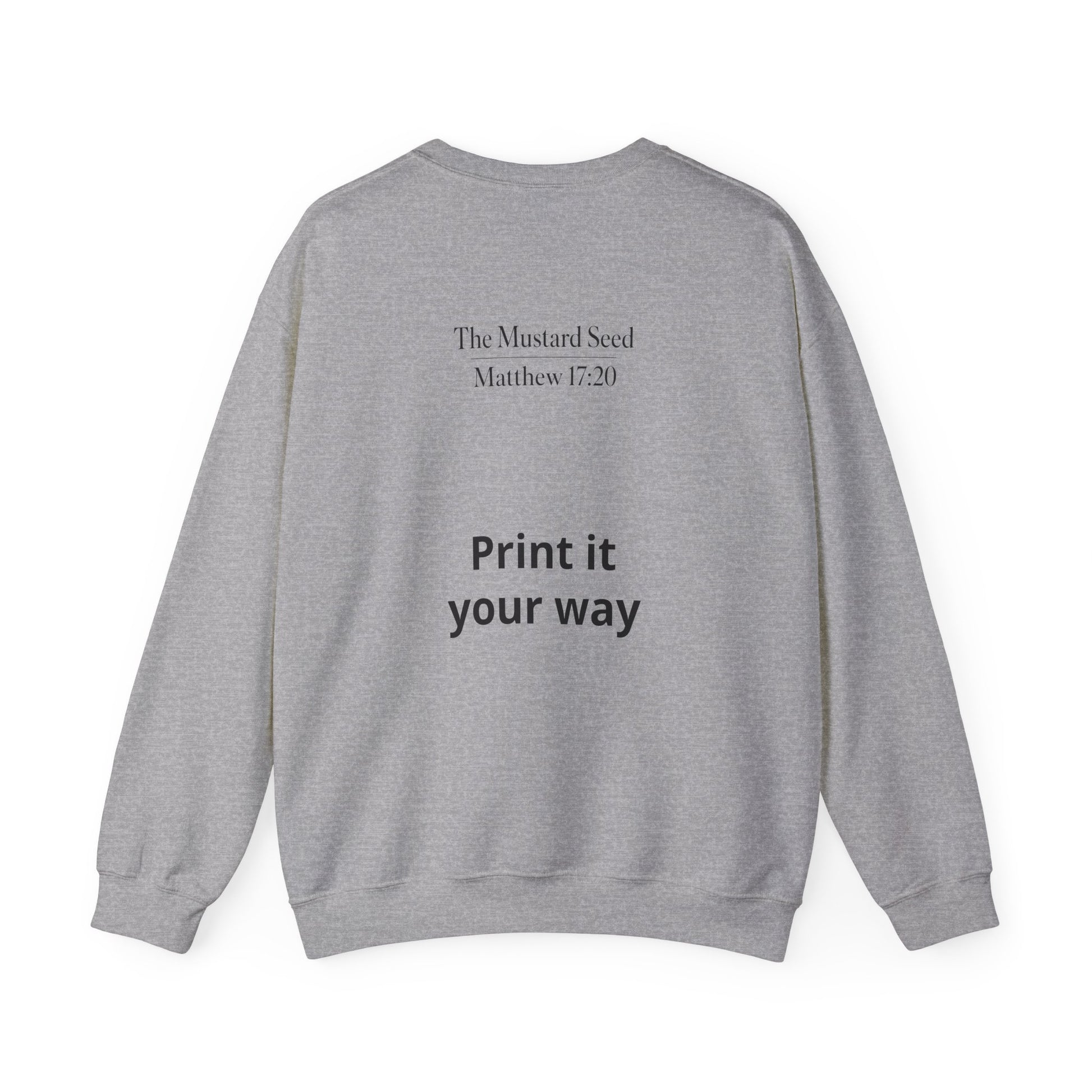Personalizable crewneck sweatshirt, cozy unisex pullover