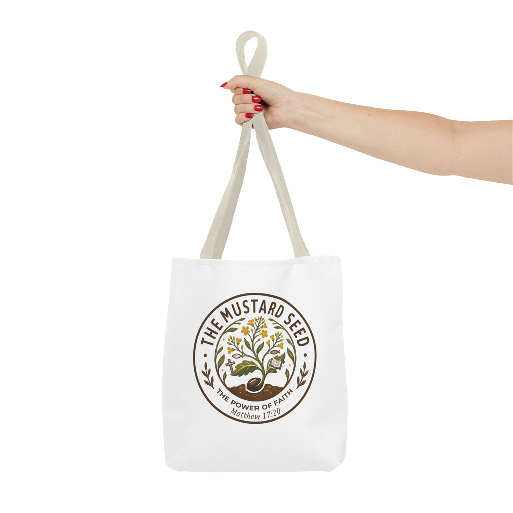 Tote Bag — "The Mustard Seed" Faith Tote Bag (Matthew 17:20)