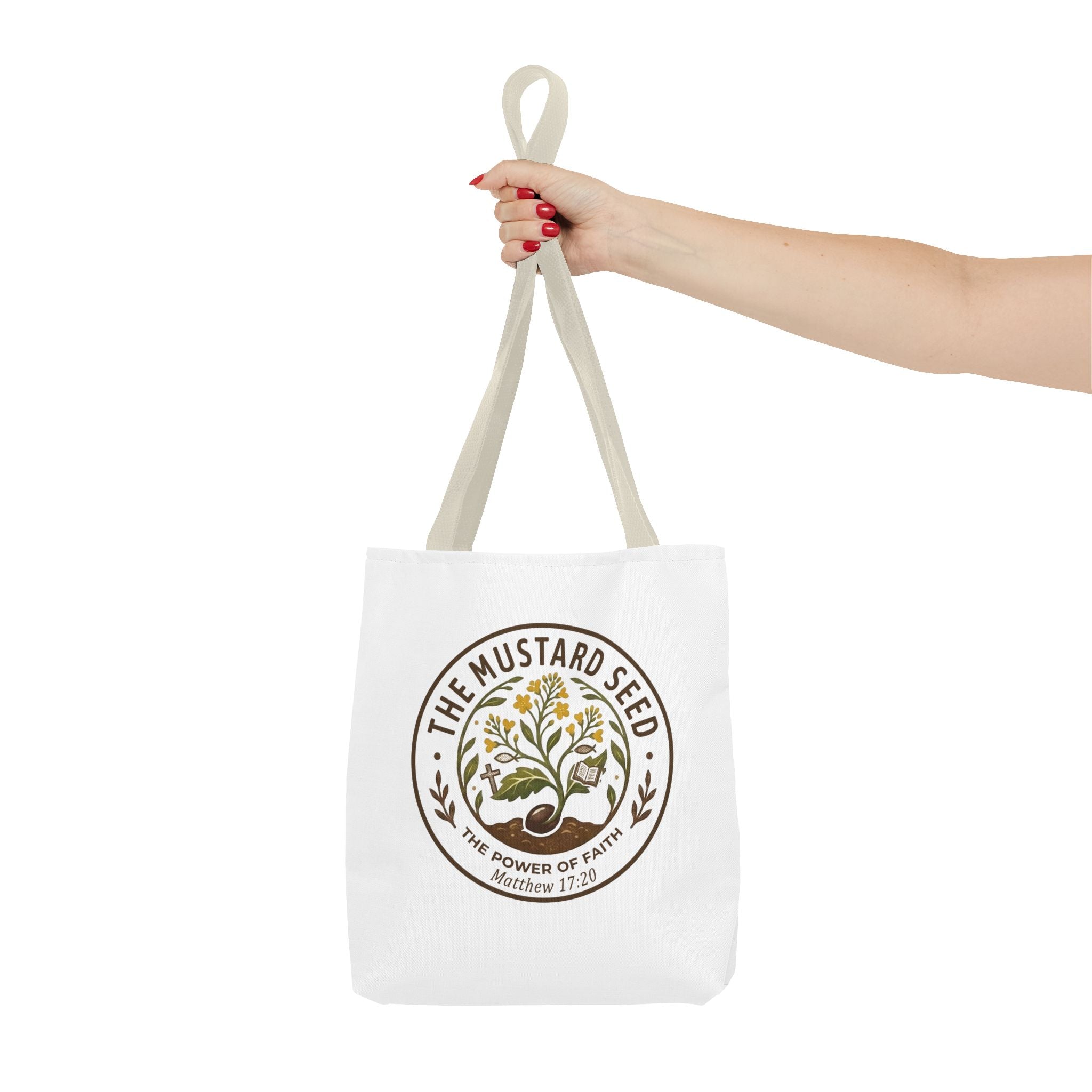 Tote Bag — "The Mustard Seed" Faith Tote Bag (Matthew 17:20)