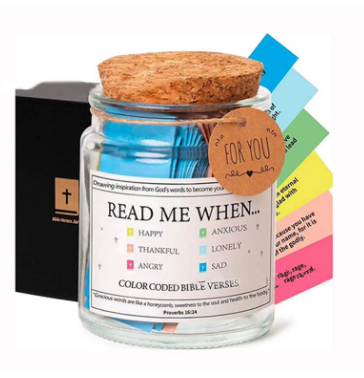 Bible Verses In A Jar Christian Gift