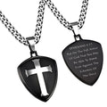 Men's Black R2 Shield Cross - SC