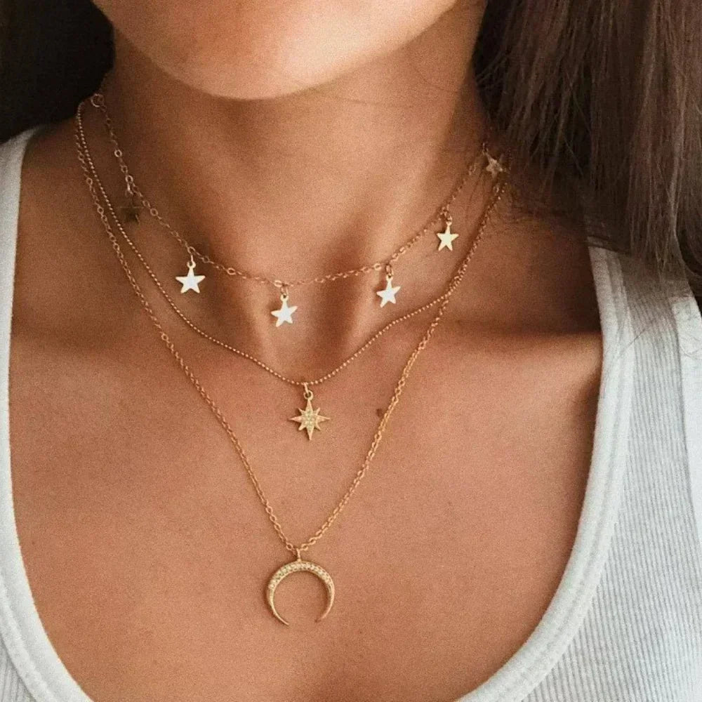 MEDFOLY 3pcs Gold Charm Necklace For Women Star Pearl Cross Pendant Neckalces Dainty 14K Gold Plated Summer Beach Jewelry Gifts - The Mustard SeedMEDFOLY 3pcs Gold Charm Necklace For Women Star Pearl Cross Pendant Neckalces Dainty 14K Gold Plated Summer Beach Jewelry GiftsFemstyloThe Mustard Seed200001034:201447815C4-S0022MEDFOLY 3pcs Gold Charm Necklace For Women Star Pearl Cross Pendant Neckalces Dainty 14K Gold Plated Summer Beach Jewelry Giftsjewelry